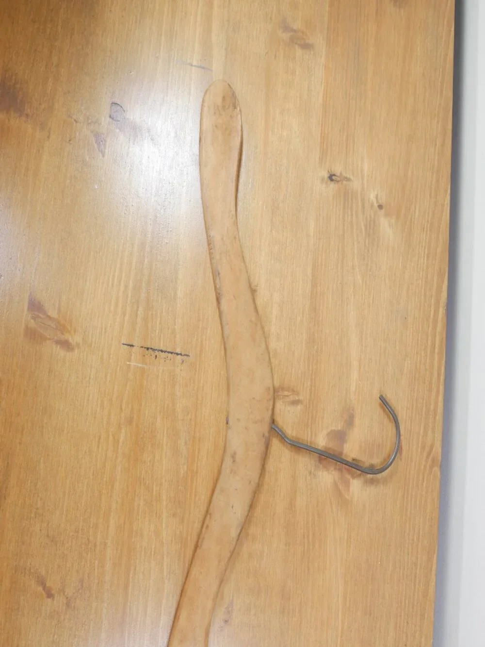 Lot of 5 Vintage Hangers Crochet Silk Wood Antique Clothing Cottagecore Granny
